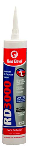 Red Devil 098612 Advanced All Purpose Sealant, 12-Pack, White