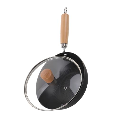 Wok de Hierro Fundido con Tapa y Mango de Madera miniatura 1