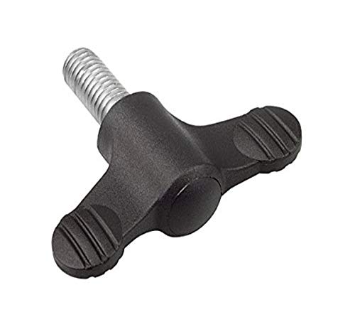 Kipp 06652-01A2X20 Novo·Grip Grey Thermoplastic Wing Grip with 1/4-20