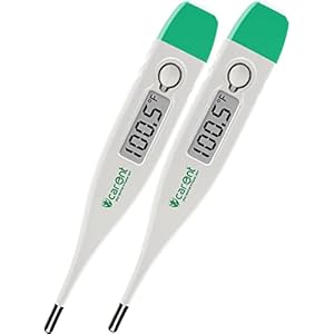 Carent DT-03 Waterproof Premium Digital Thermometer pack of 2 Body Fever Testing Machine for Kids Adults & Babies…