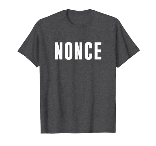 Nonce T-Shirt, Men, Dark Heather Grey, Small
