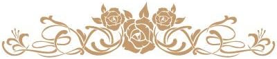 Stencil Décoration 042 antichoc en trois roses. Stencil Taille : 20 x 30 cm Desi