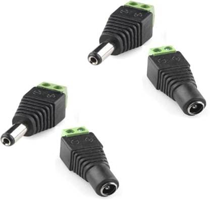 TechSupreme Screw Type Male & Female Wire Connector Set for CCTV Camera, DVR - Pack of 2-image-34