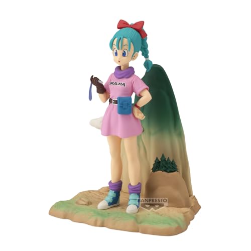 Banpresto Figura de Acción Bulma Dragon Ball - History Box 13 cm, BP29376P Multicolor. Estatua Coleccionable, óptima para los fanáticos del Anime y coleccionistas.