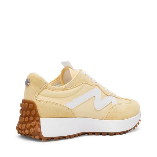 Steve Madden Women's Campo Sneaker, Yellow, 9