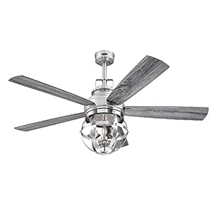 Westinghouse 7305700 Stella Mira Ceiling Fan 52 Brushed Nickel