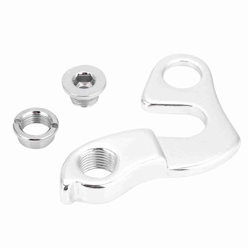 バイクデレイラーハンガー、リアギアメカハンガーフックドロップアウトフレーム交換、ネジ付きアルミニウム合金リアデレユール、ほとんどのマウンテンロードの自転車に適しています (003)