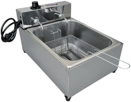 Fritadeira Industrial Elétrica Cuba 7l Inox Profissional 110V