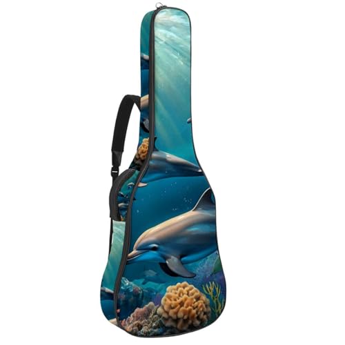 Housse guitare dauphin colorée pour transporter votre musique