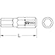 KS Tools 911.3696 5/16 CLASSIC Bit Innensechskant, 30mm, 4mm