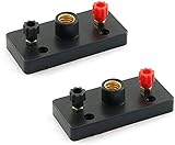 Longdex 2pcs Black E10 Bulb Socket Universal Small Lamp Holder With Terminal for Home School Experiments