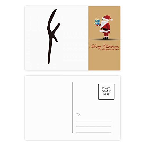 Cartes postales nom chinois Zuo Père Noël inscription en os pour fêtes