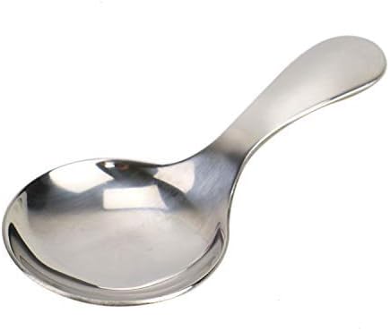 JETEHO 6 PCS Silver Stainless Steel Short Handle Spoons Mini Salt Spoons Condiments Spoon Dessert Spoon Tea Coffee Spoons