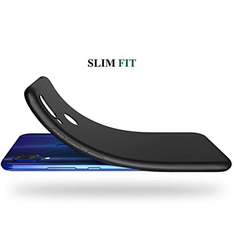 Image of Mobile Back Cover Case for Redmi Note 7 Pro (Silicone Case|CameraProtection|Black SC1510)