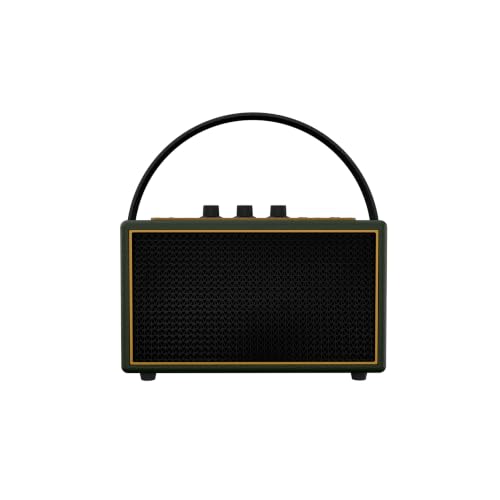 Image of Schneider ENERZA HP60 Wireless Portable Home Audio Speaker | 60W Triple-Driver 360 Sound | Wooden Acoustic Enclosure with Bluetooth 5.4 IPX4 Splashproof | Vintage Classic Design - Jade