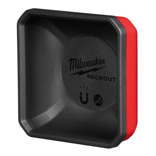 Contenedor magnético PACKOUT Milwaukee evita la pérdida de tornillos en el taller