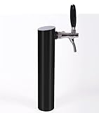 mit Kompensatorschankhahn Gastrobedarf Westerbarkey GDW Schanksäule in schwarz aus Edelstahl mit Kompensator Schankhahn