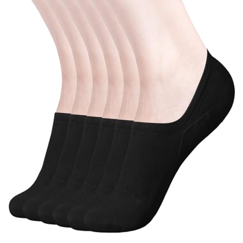 Image of DIBAOLONG Womens No Show Socks Non Slip Flat Boat Line Low Cut Socks (6-12 Packs)