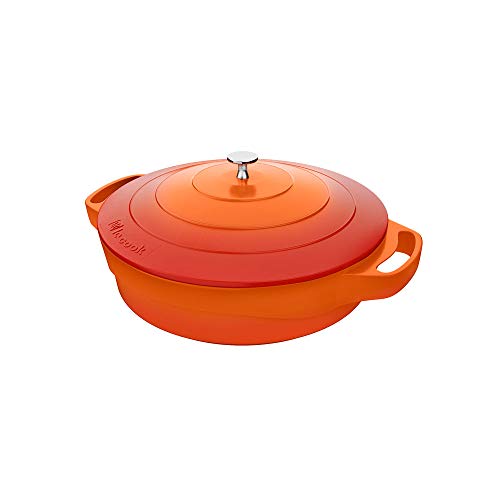 Caçarola Baixa Le Cook Laranja 24cm