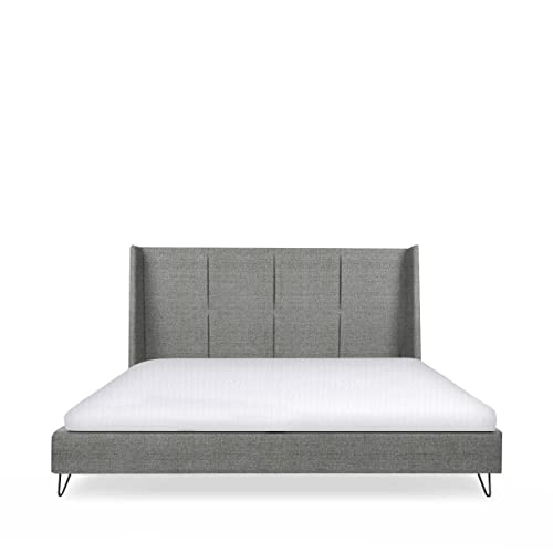 La mejor selección de Bases para Cama King Size Modernas Top 10. 42 SOCHIC - Cama King Size Moderna Hampton con Base y cabecera tapizadas, Hecho en México, Color Gris Claro