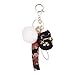 Produktbild Maneki-Neko Schlüsselanhänger Pendant Netter glücklicher Katze Keychain Anhänger Weiches Faux Pelz Ball Handtaschen Dekoration Geschenk