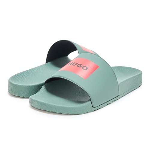 Image of HUGO mens Big Logo Label Slide Sandals