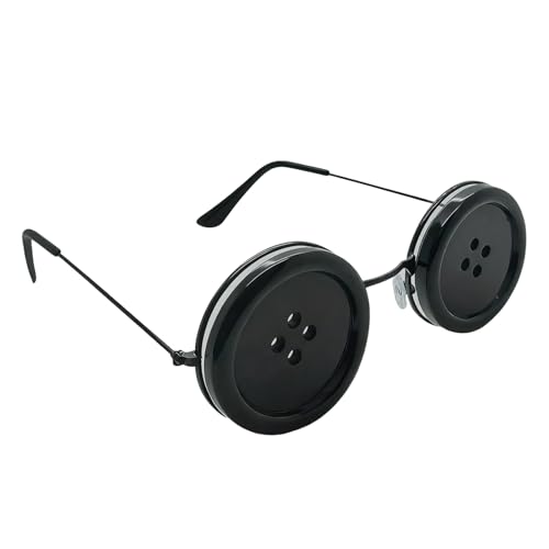 Xvbhaq Button Eyes Glasses Coraline Cosplay Costume Accesories Other Mother Glasses Novelty for Halloween Carnival