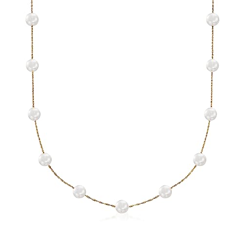Ross-Simons 6-6.5Mm Cultured Pearl Station Necklace #TOP17