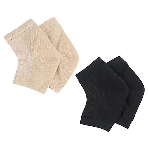 BIUDECO Moisturizing Toeless Socks Gel Heel Socks for Women Dry Cracked Heel Relief