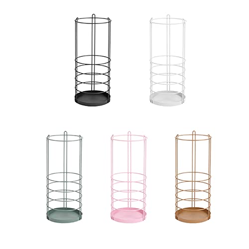 Porte-parapluie rond moderne avec crochets pour entrée propre