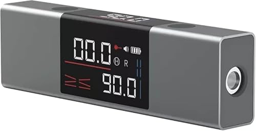 MLTUN MAKAN 360分度器 角度測定 L-as-er 定規 双方向 L-as-er マーキング付き 大型LCD角度ファインダー 多機能 高速で正確でプロフェッショナルな仕上がりを実現 (デュアル_レーザー)