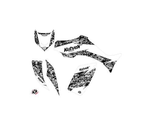 Pegatinas Quad Yamaha Wolverine 350-450 kit Predator blanco para carenado 2006-2009 2