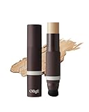 OBgE Natural Cover Foundation #25 (Sand, 0.5oz) - Stick Foundation with Brush for Flawless Skin Tone Correction and Coverage. Long-Lasting Wear for Daily Use.
