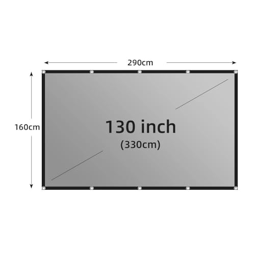 Pantalla de proyección portátil gris metal anti-luz 60-130 pulgadas miniatura 3