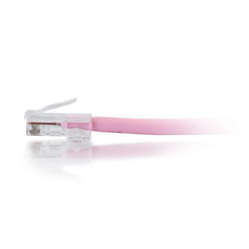 Image of C2G / Cables To Go 00950 Cat5e Cable - Non-Booted Unshielded Ethernet Network Patch Cable, Pink (6 Inches)
