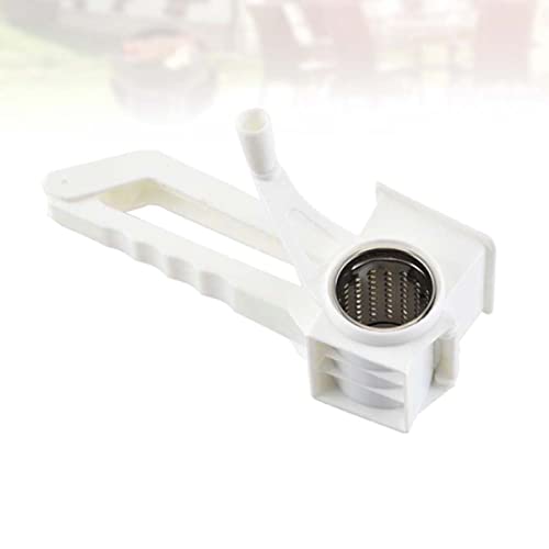 Rallador manual de queso de acero inoxidable blanco miniatura 2