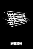  Tastatur Keyboard Tasten Keys Notebook Notizbuch mit Punkteraster für Notizen, Gedanken, Zeichnungen, Tagebuch uvm.: Notizbuch / Organizer / Notebook ... Cover gepunktet Creme-Farben-Papier