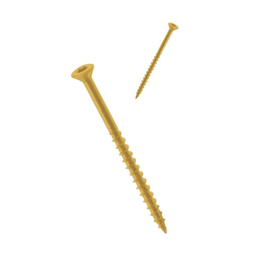 Nuvo Iron #10 Screw, 3 1/2", Torx Head, Tan, 100 Count - Thumbnail 2