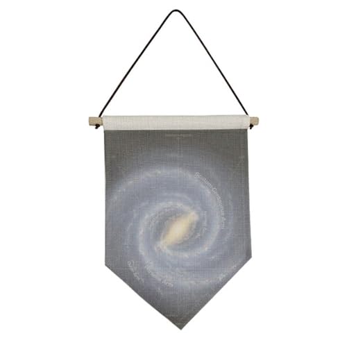 Planet Stars Galaxy Light-year Canvas Flag Hanging Wall Art Decor Banner