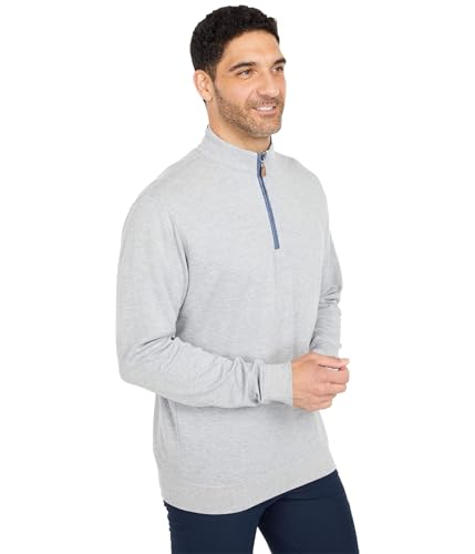 johnnie-O Sully 1/4 Zip Pullover Light Gray/XL4