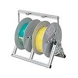 Klappbarer Kabeltrommelständer, Aufbewahrung For Kfz-Kabel, Mehrere Achsen Und 1/2/3 Ablagefächer, 30 Kg Tragkraft, For Den Einsatz Im Elektrofachhandel(32x30x30cm)
