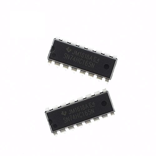 Major Brands 74HC165 ICS and Semiconductors, 8 Bit Parallel Load Shift Register, DIP 16 (Pack of 15)