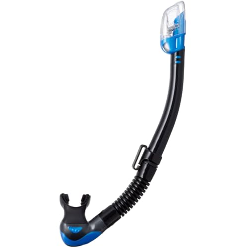 TUSA SP-0101 Hyperdry Elite II Scuba Diving Snorkel, Black/Fishtail Blue