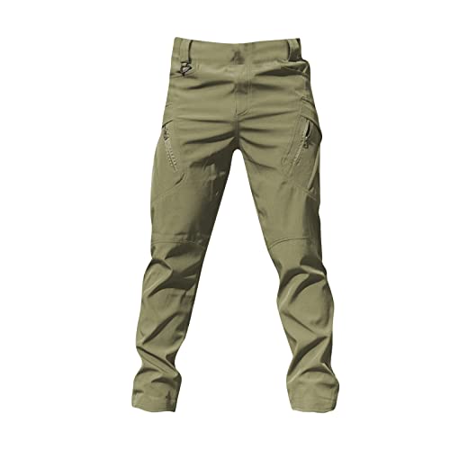 Eoeioa Mens Military Army Camo Cargo Pants Outdoor Multi Pockets Work Pants Hiking Pants Waterproof Ripstop Tactical Pants #TOP4