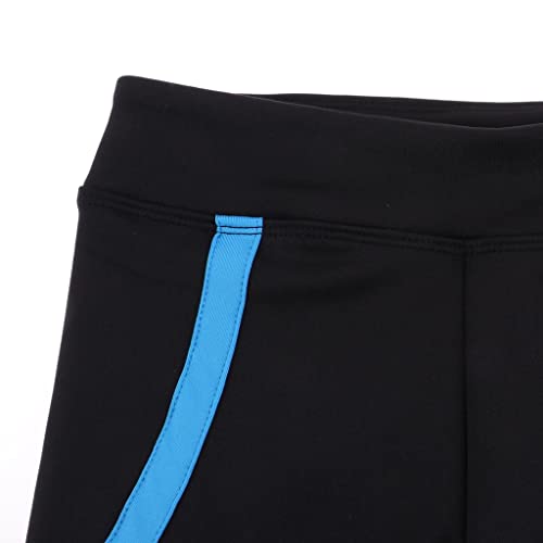 Amagogo Calças de Patinação Artística No para Meninas Leggings de Treinamento para Meninas, Azul 165