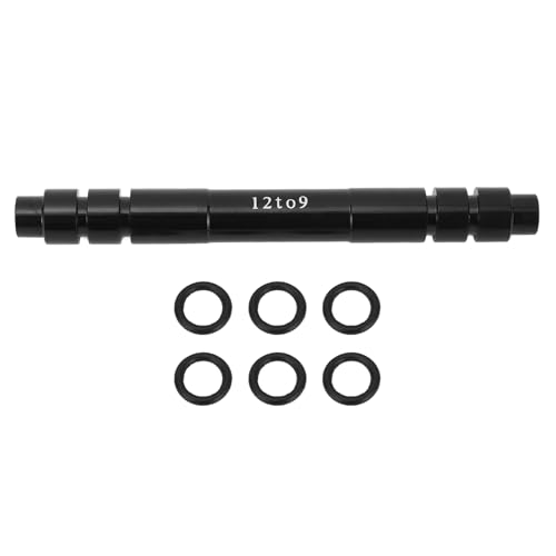 RiToEasysports Cycle Thru Axle Hub Adapter, Aluminum Alloy 12mm to 9mm Quick Release Thru Axle Adapter Conversion for Mountain Road Bikes (100MM)