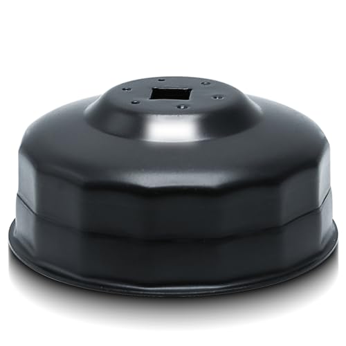 CCLIFE 80-82mm Filtro Olio Tazza 3/8'' Chiave Filtro Olio per Auto Strumenti di Rimozione del Filtro Dell'olio 15-angoli