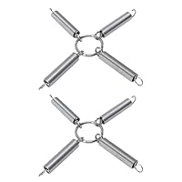 Reifenkettenspanner, 1 Paar Reifenkettenspanner aus Edelstahl für Schneefräsen, Traktorfahrer, 4 Glieder