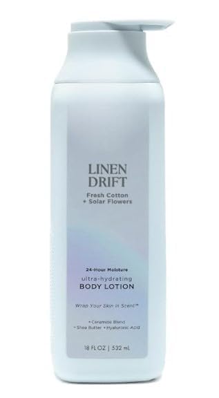 Body Lotion with Shea Butter All Skin Types Linen Drift 18 oz- 1 pack
