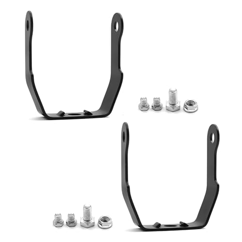 Biqing 2PCS Support de phare antibrouillard pour moto, support de montage universel pour phare de moto, Support de Montage pour Feux additionnels Noir